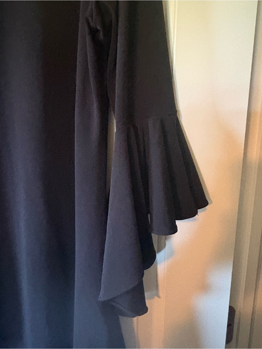 Alfani Black Mini Dress or Tunic with Fluted Sleeves - Picture 4 of 6